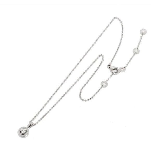 BVLGARI Jewelry - BVLGARI Double Logo Diamond Necklace 18K White Gold 750 90285557